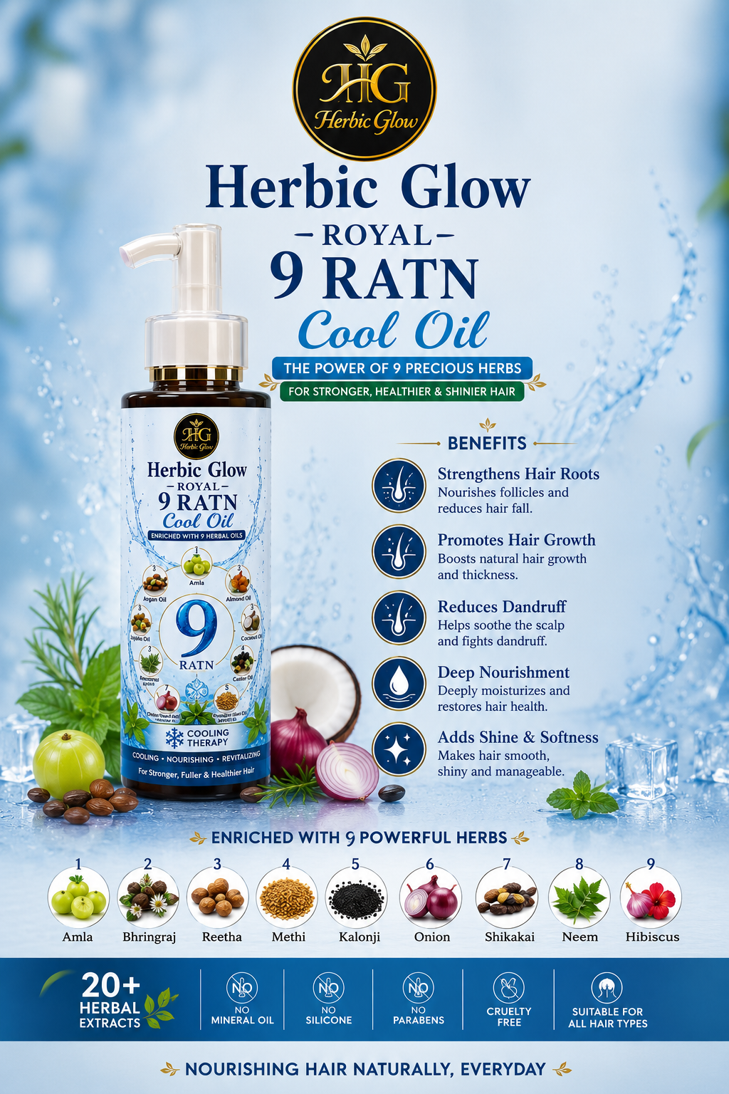 HerbicGlow Royal 9RtanHairoil