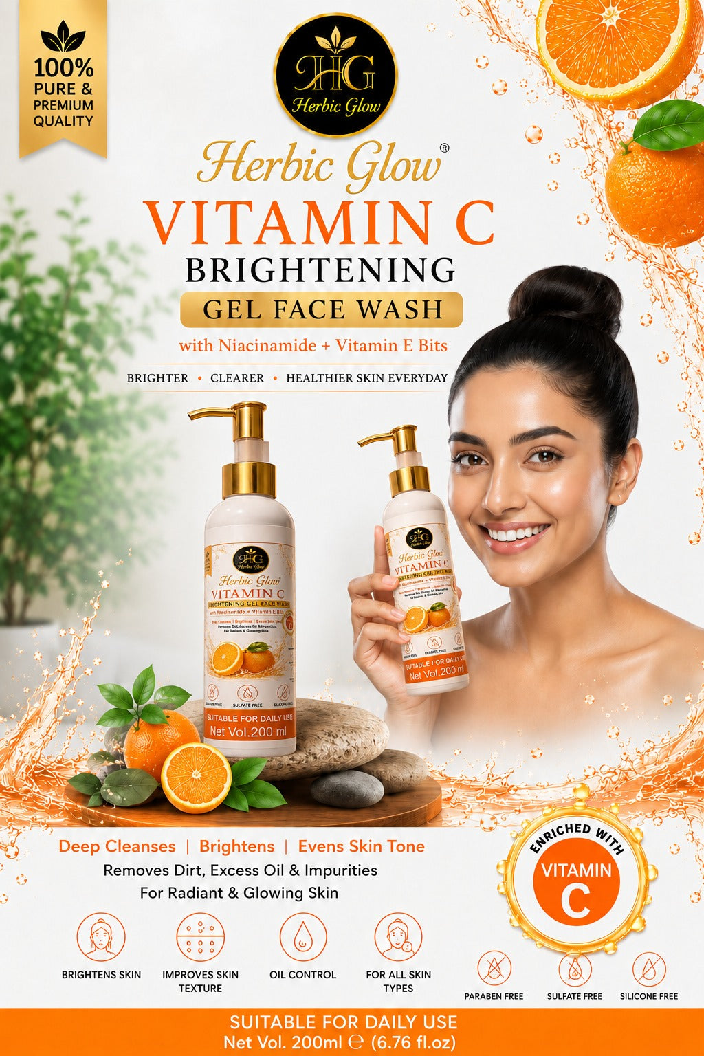 Vitamin C facewash with Serum