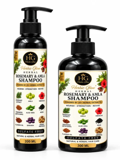 Herbal Rosemary & Amla Shampoo – Herbic Glow