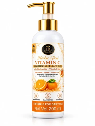 Vitamin C Brightening Gel Face Wash – Herbic Glow