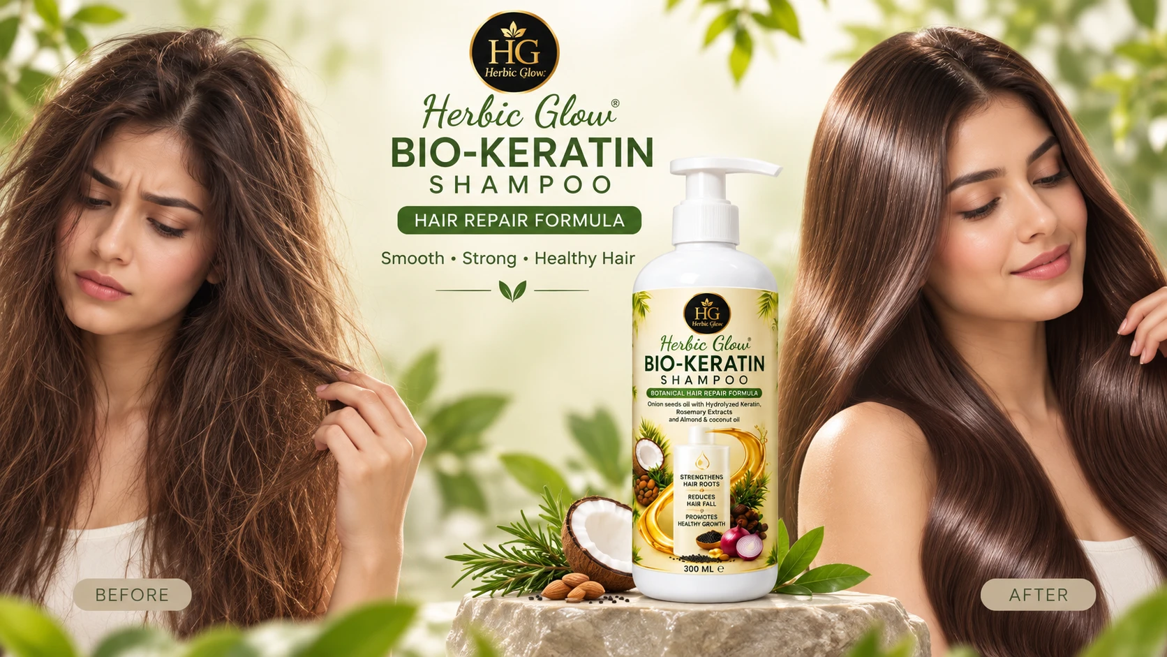 Buy Herbic Glow Bio Keratin Shampoo online in Pakistan