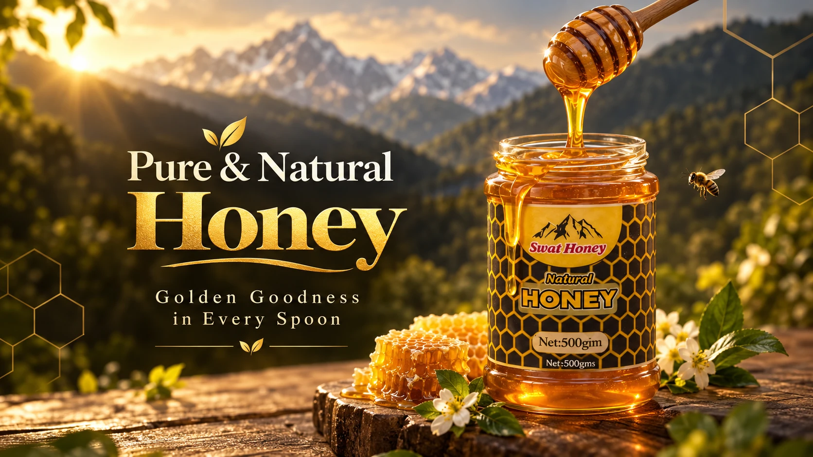 Pure and Natural Swat Honey Pakistan mountain honey