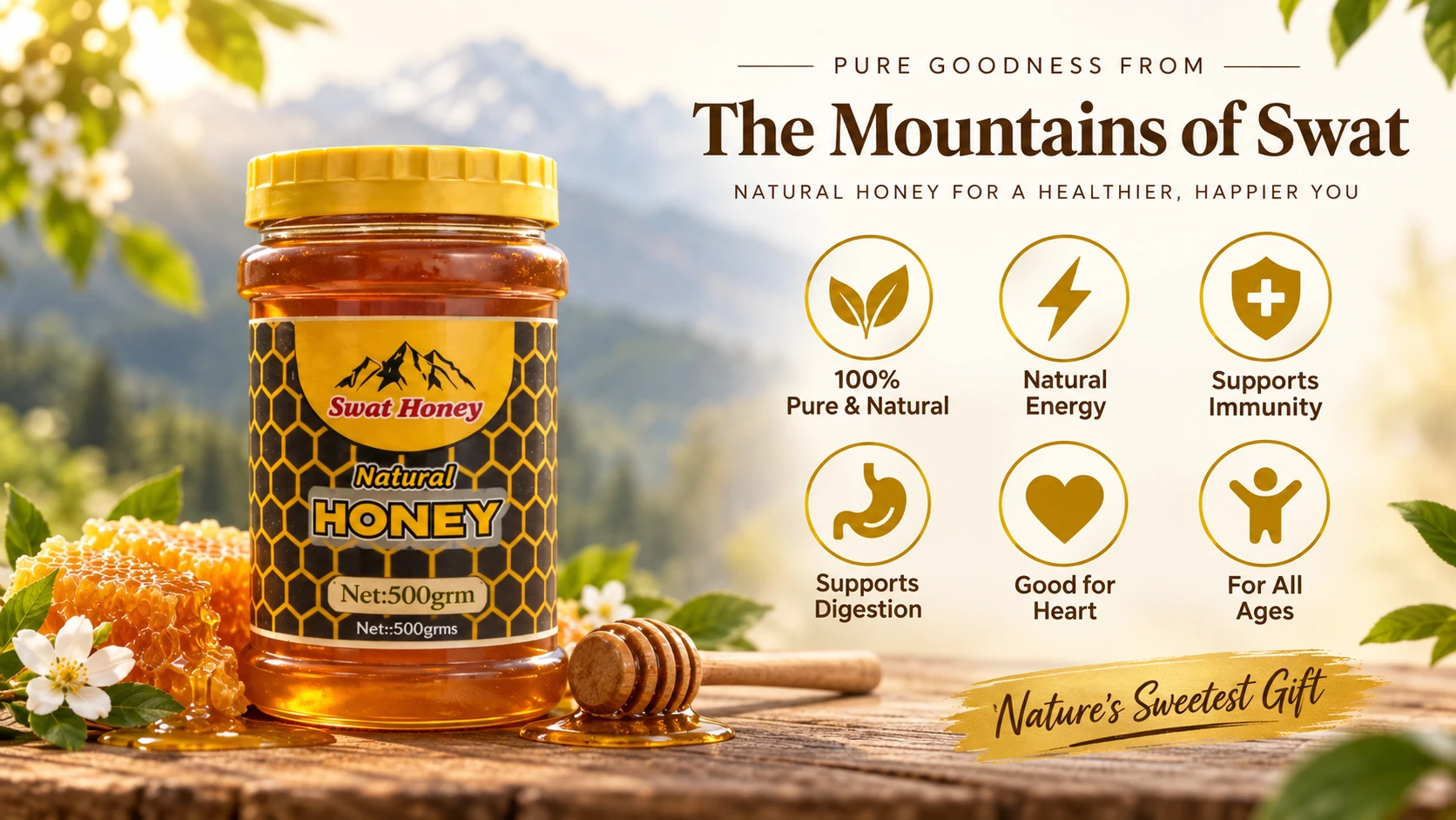 Pure Swat Honey from mountains of Swat Pakistan