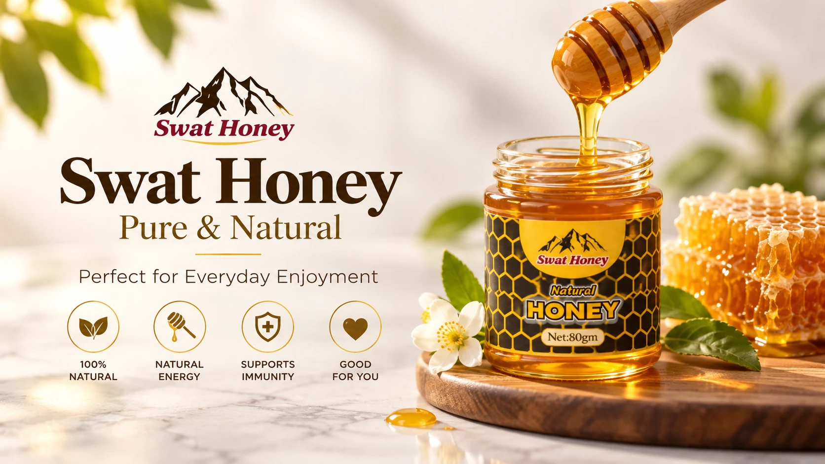 Natural Swat Honey pure taste everyday goodness