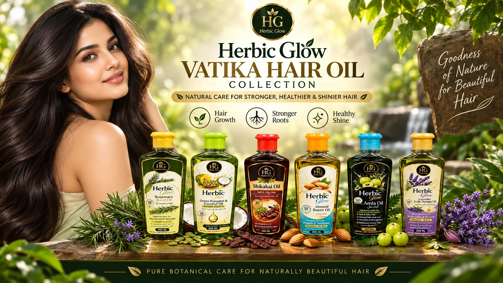 Herbic Glow Vatika Hair Oil Collection